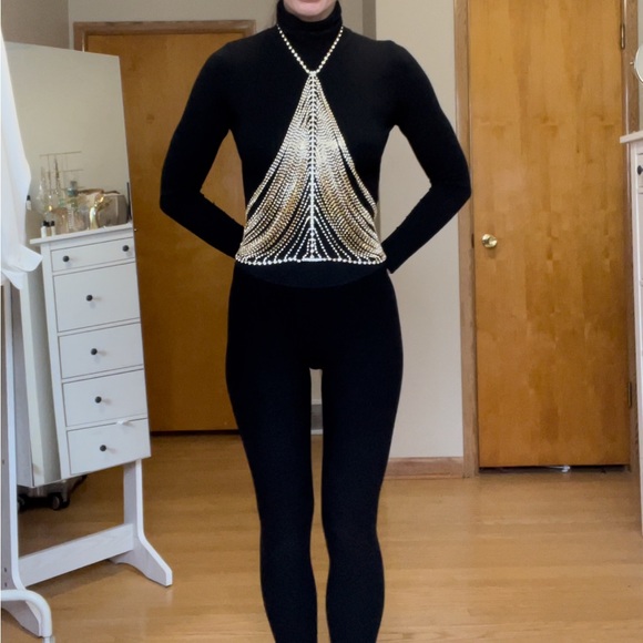 Rhinestone Halter Top - Picture 8 of 11